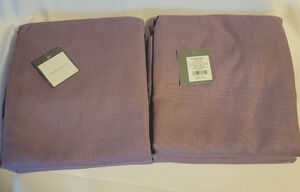 Threshold Single Panel Curtain Set of 2 Refined Plum Purple Grommet 54"x95"